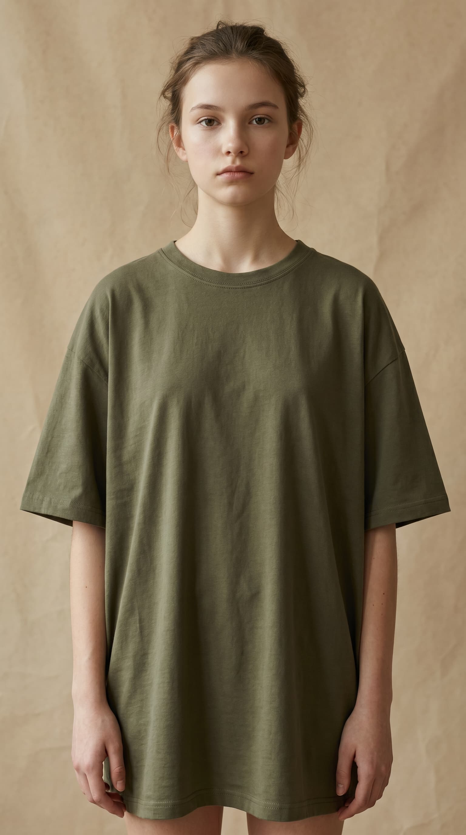 Tee olive éditorial